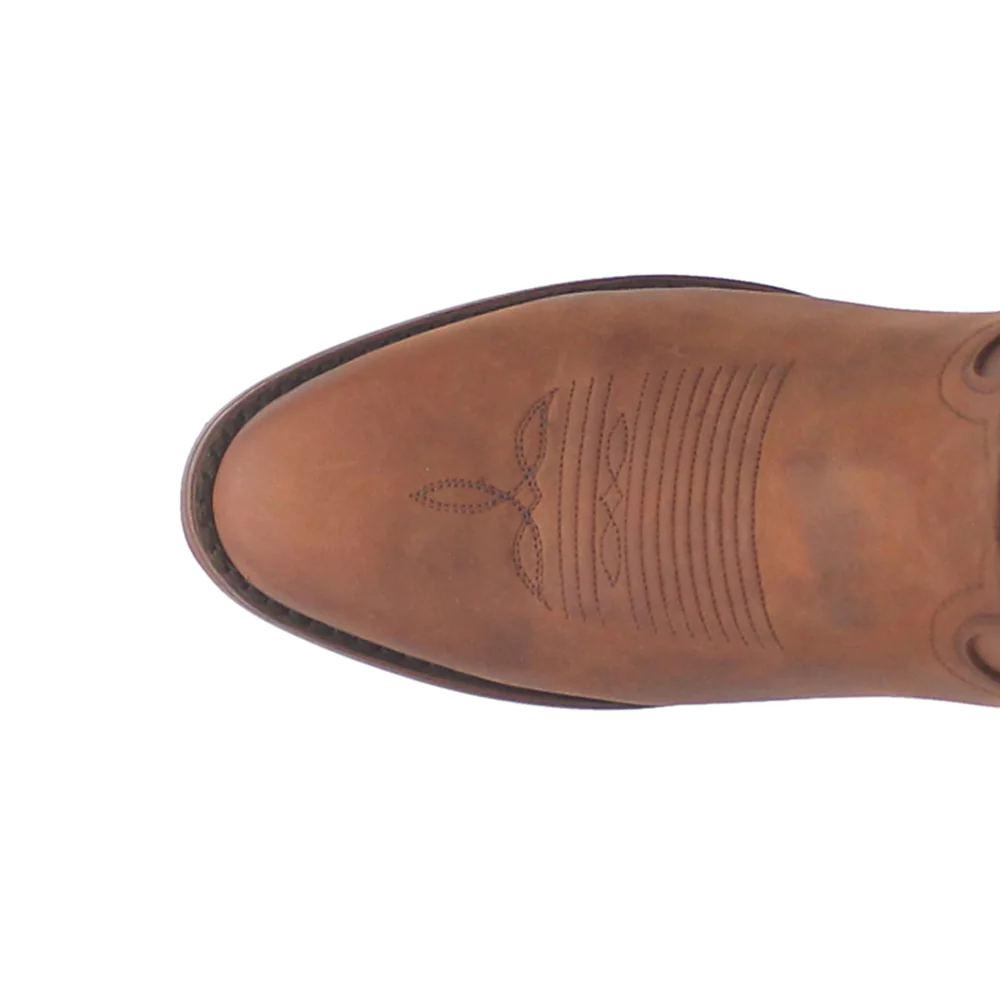 Simon Embroidered Round Toe Cowboy Boots - Image 4