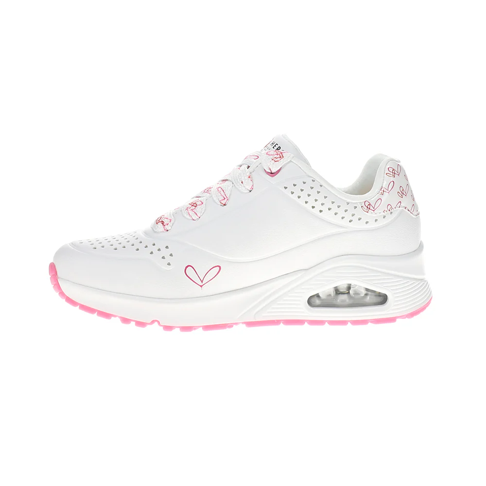 Skechers Street x JGoldcrown Uno Twin Hearts Lace Up Sneakers - Image 3
