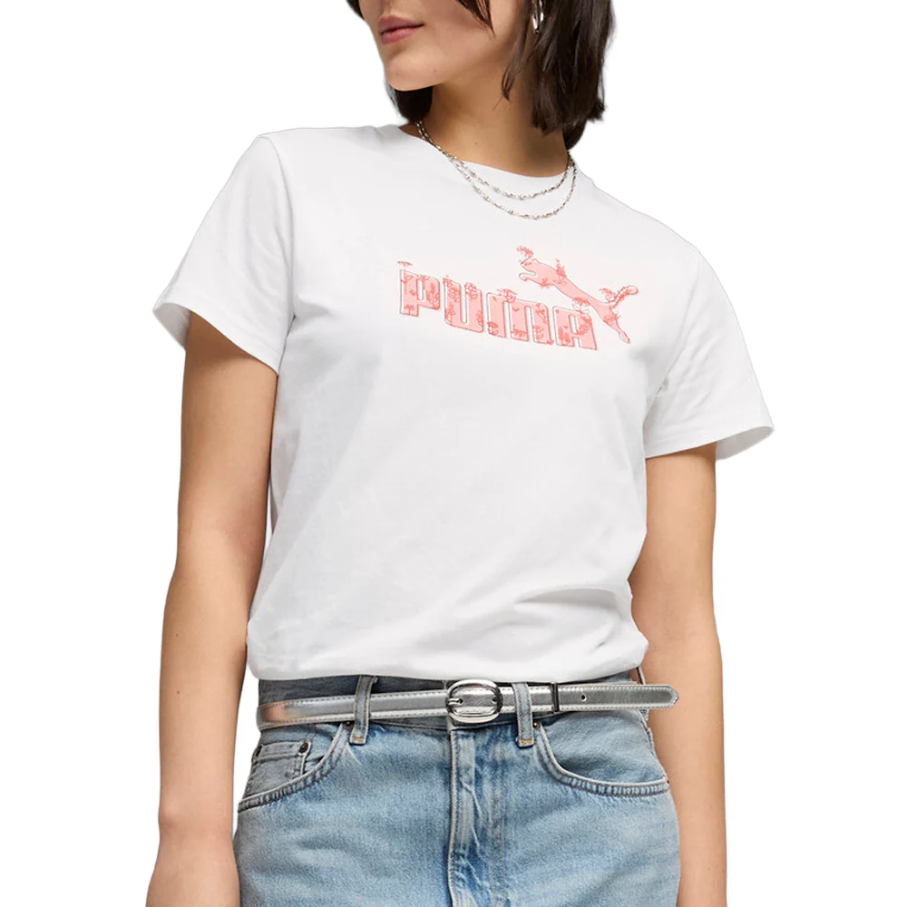 Sketched Florals Graphic Crew Neck Short Sleeve T-Shirt - Image 5