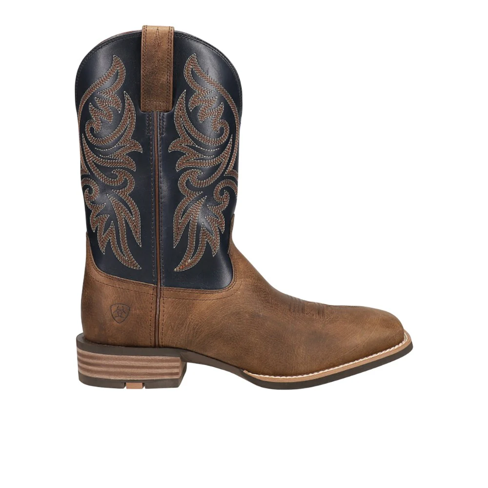 Slingshot Rowdy Embroidered Square Toe Pull On Cowboy Boots