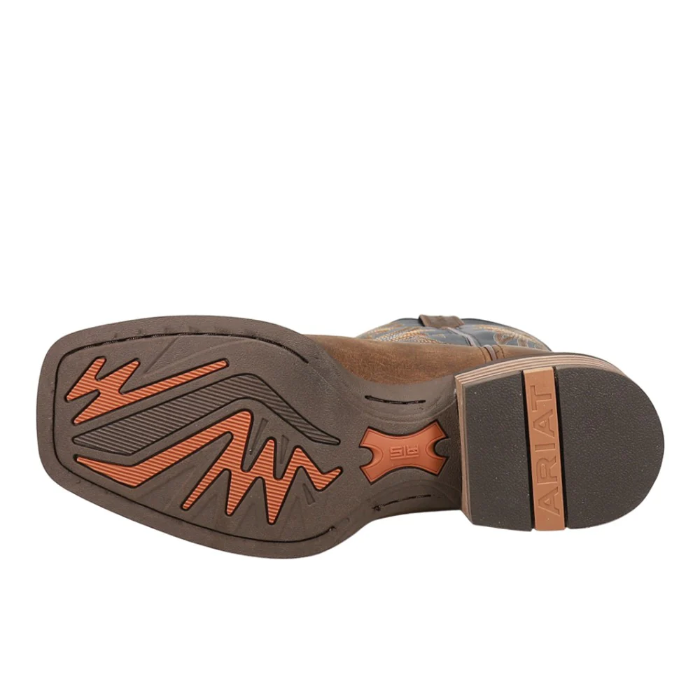 Slingshot Rowdy Embroidered Square Toe Pull On Cowboy Boots - Image 5