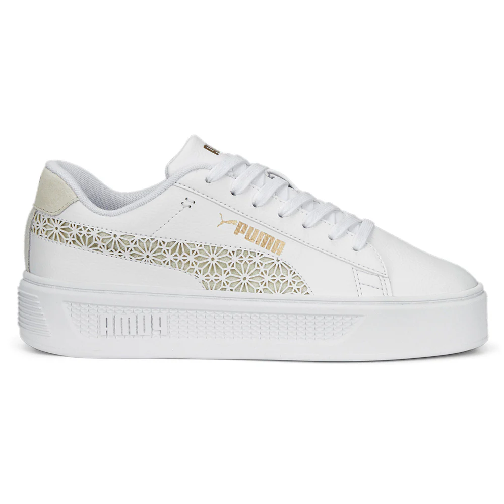 Smash V3 Laser Cut Platform Lace Up Sneakers