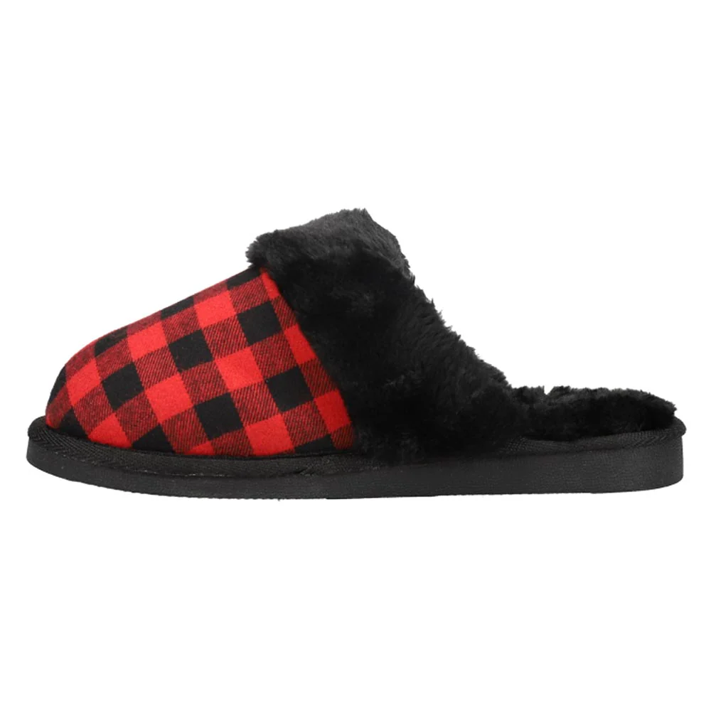 Snooze Plaid Scuff Slippers - Image 3