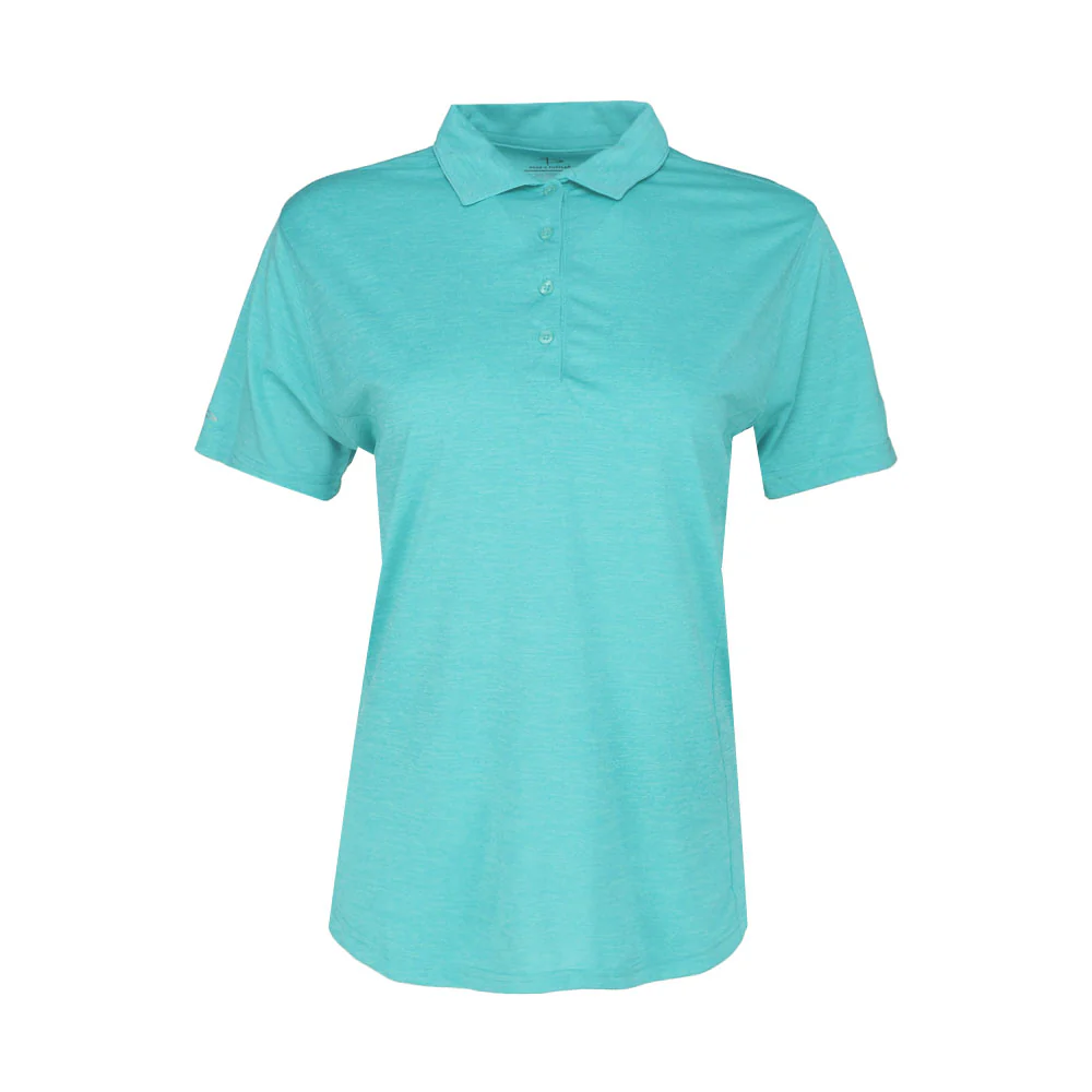 Solid Heather Short Sleeve Polo Shirt