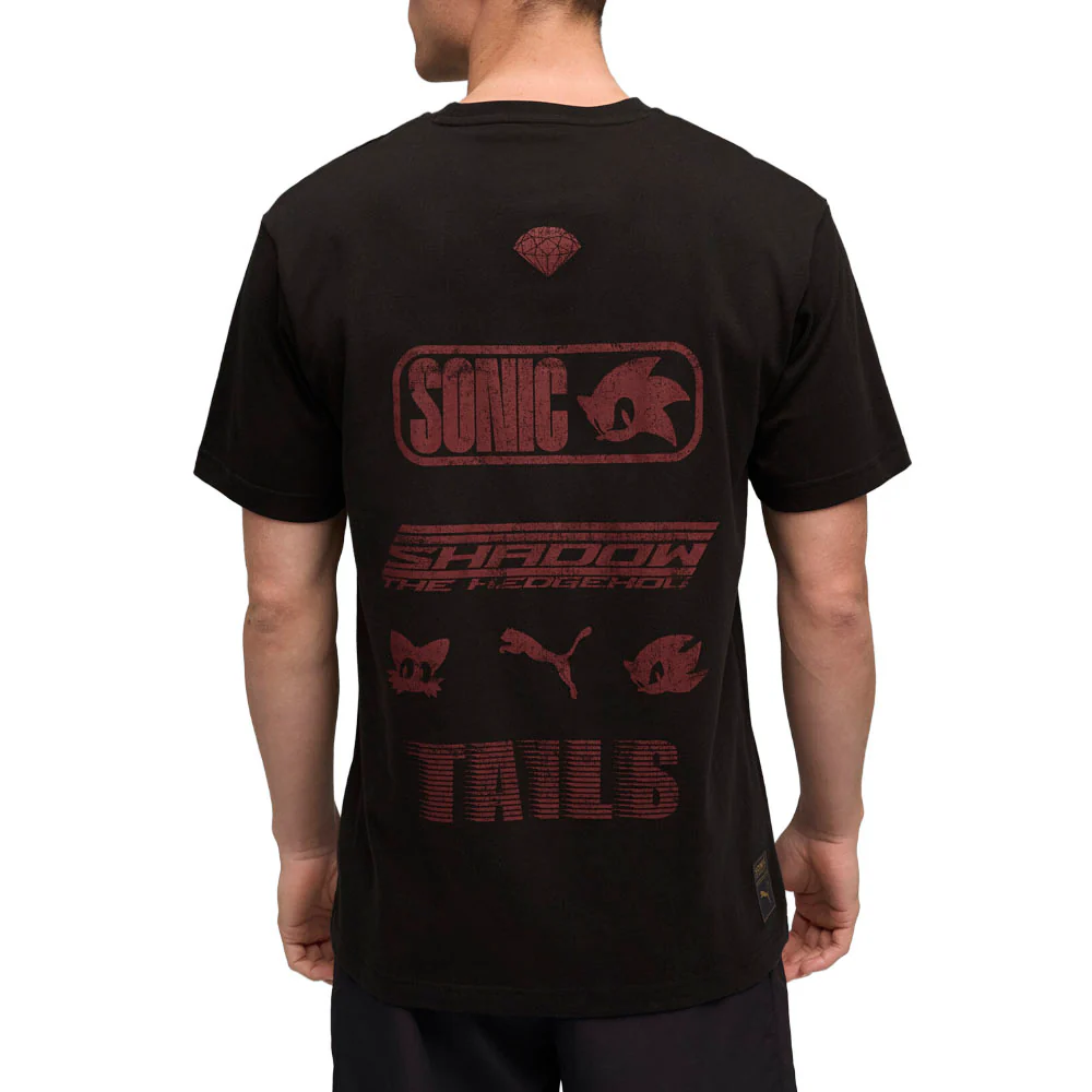 PUMA X SONIC THE HEDGEHOG Relaxed Graphic Crew Neck Short Sleeve T-Shirt - Image 4