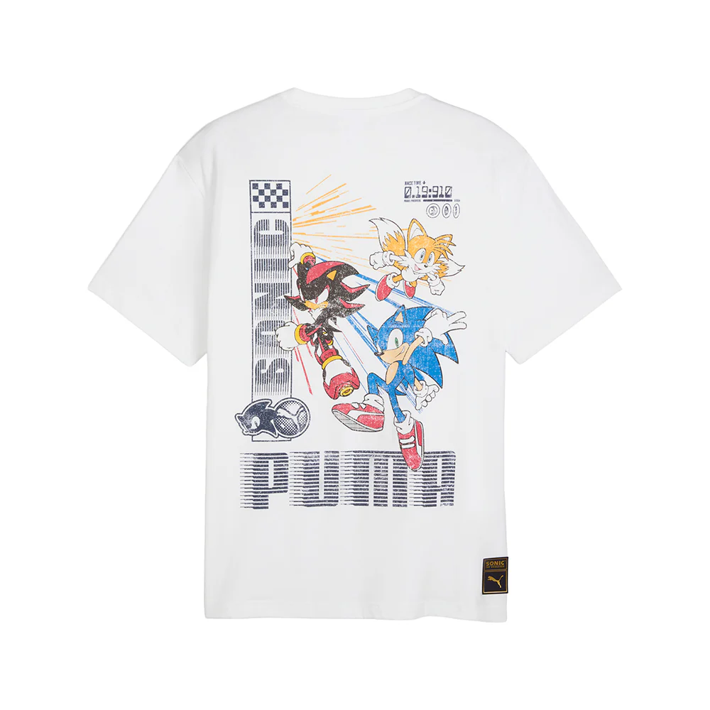 PUMA X SONIC THE HEDGEHOG Relaxed Graphic Crew Neck Short Sleeve T-Shirt - Image 2