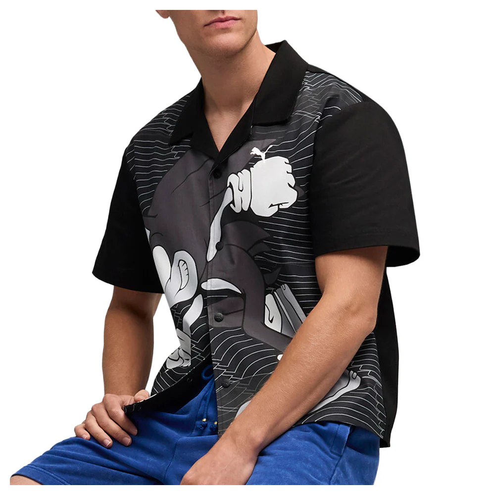 PUMA X SONIC THE HEDGEHOG Relaxed Graphic Racer Collared Neck Short Sleeve T-Shirt - Image 5