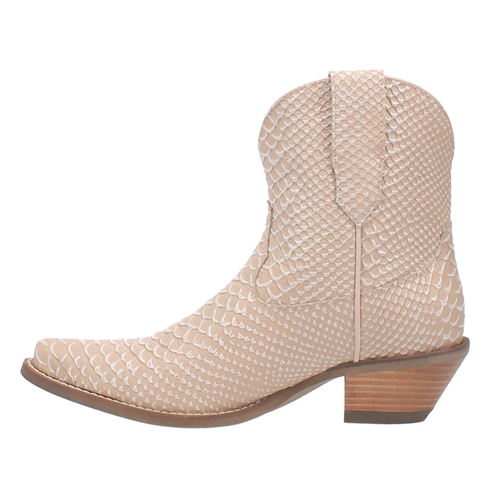 Sorta Sweet Snake Snip Toe Pull On Cowboy Booties - Image 3