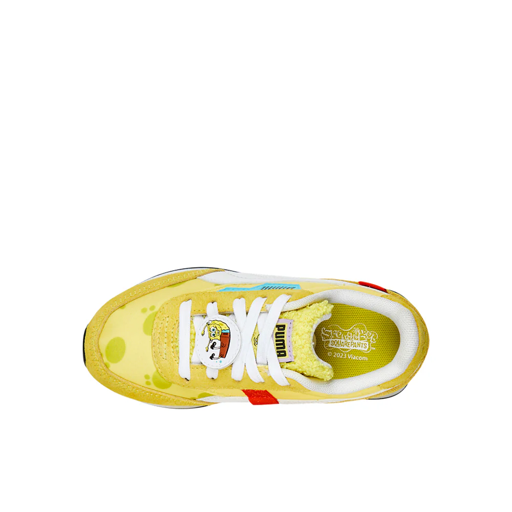 PUMA X SPONGEBOB Future Rider Lace Up Sneakers (Little Kid) - Image 4