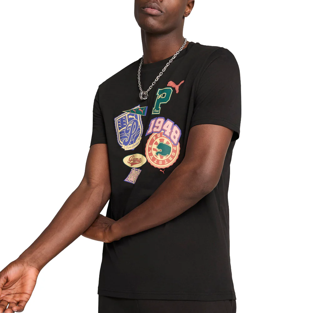Sports Legacy Front Graphic Crew Neck Short Sleeve T-Shirt - Image 3