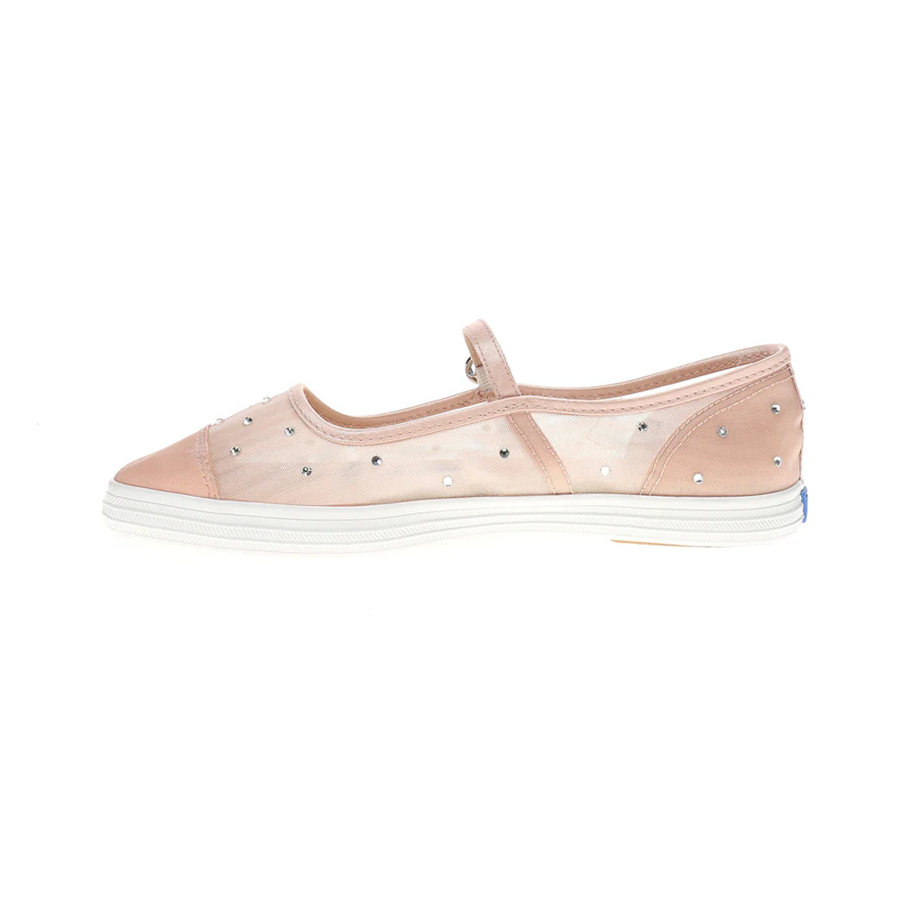 Sheer Mesh Jewels Mary Jane Flats - Image 3