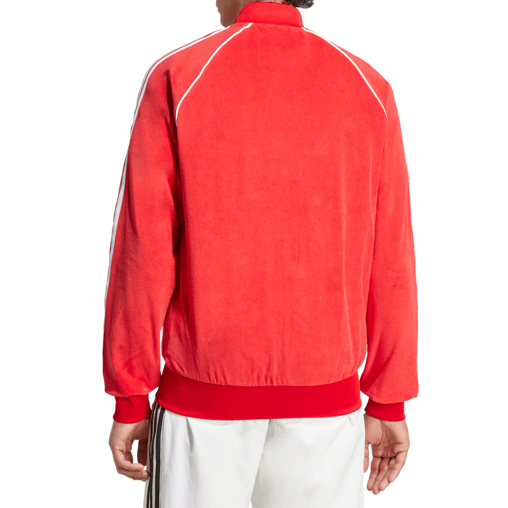 SST Adicolor Velour Full Zip Track Jacket - Image 4
