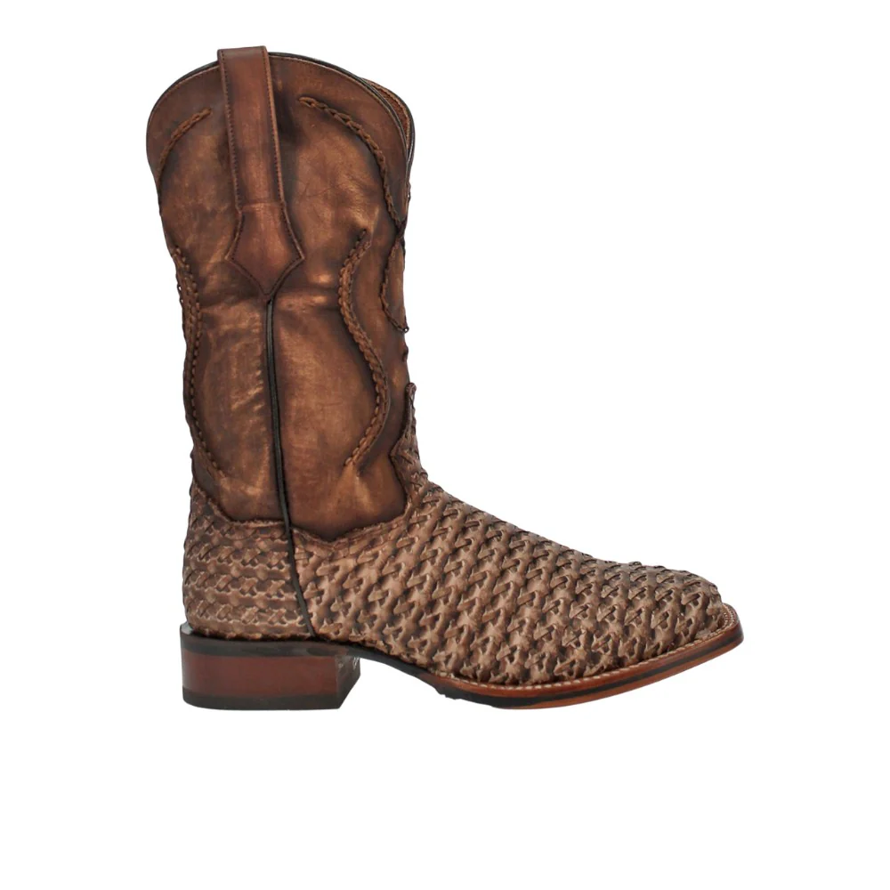 Stanley Square Toe Pull On Cowboy Boots