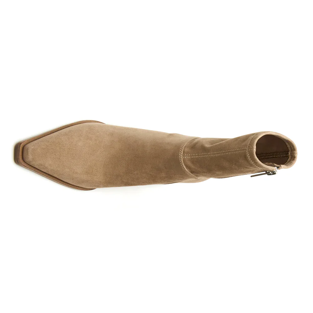 Stasia Pointed Toe Zippered Boots - Image 4