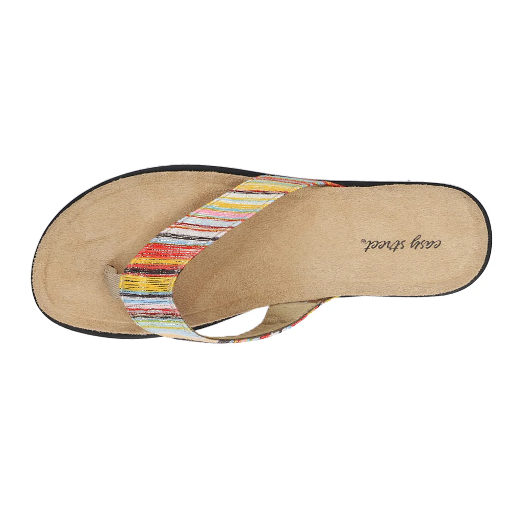 Stevie Striped Flip Flops - Image 4