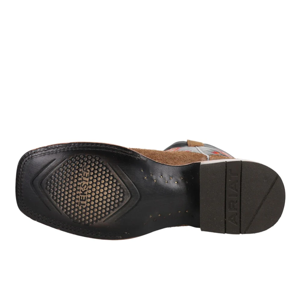 Sting Embroidered Square Toe Pull On Cowboy Boots - Image 5