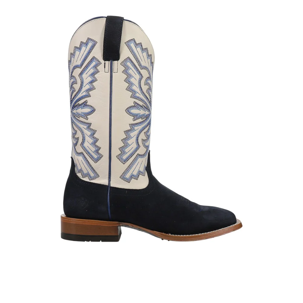 Sting Embroidered Square Toe Pull On Cowboy Boots