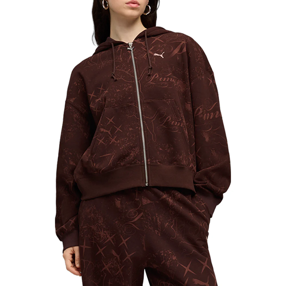Street Glam Short Oversize Full Zip Hoodie - Image 3
