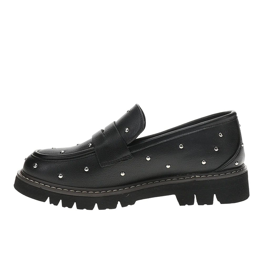 Stud Muffin Studded Lug Sole Slip On Loafers - Image 3