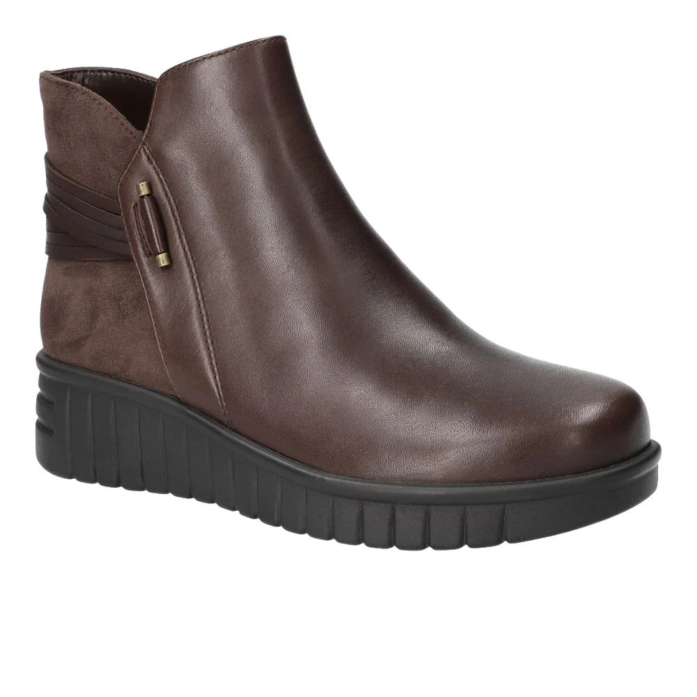 Sueann Platform Ankle Round Toe Zippered Booties - Image 2