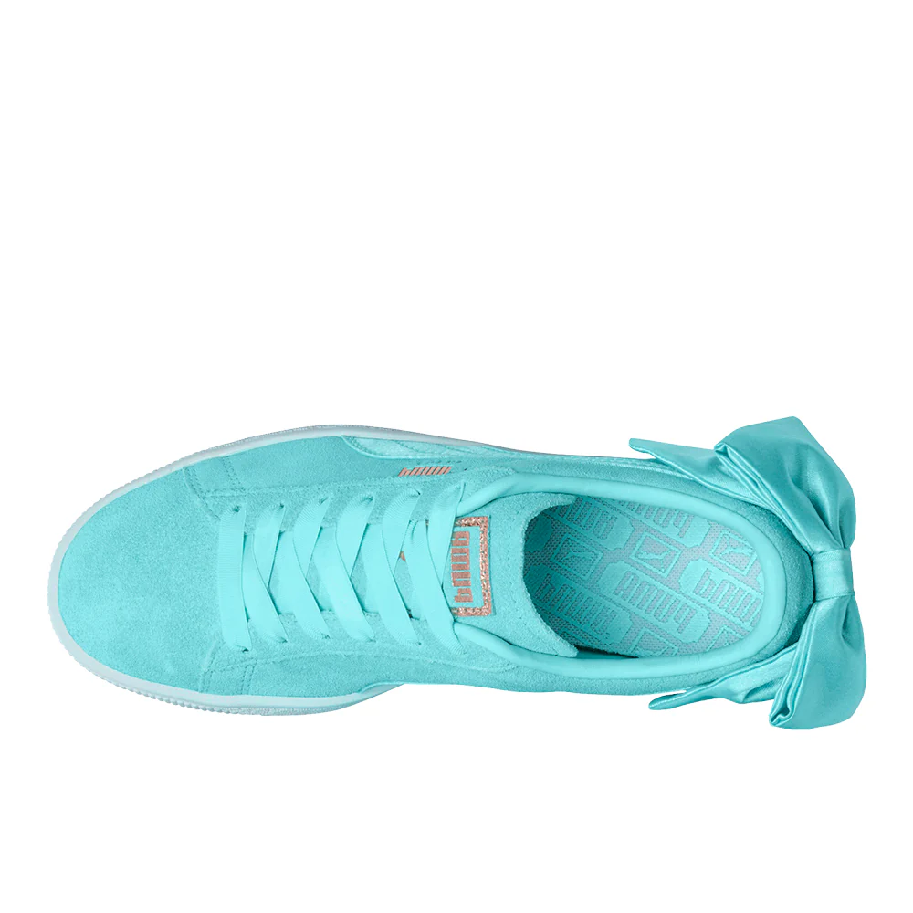 Suede Bow Lace Up Sneakers - Image 4