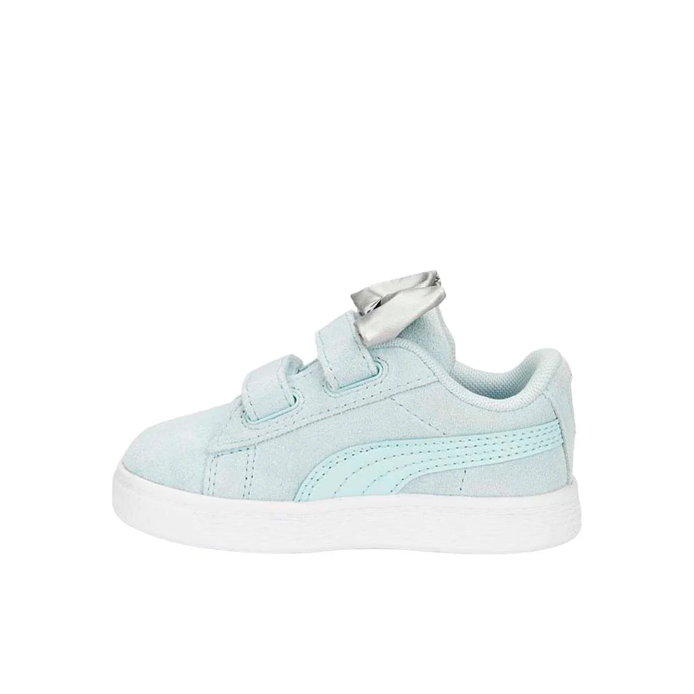 Suede Classic LF Bow Slip On Sneakers (Toddler) - Image 3