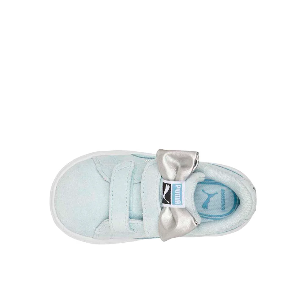 Suede Classic LF Bow Slip On Sneakers (Toddler) - Image 4