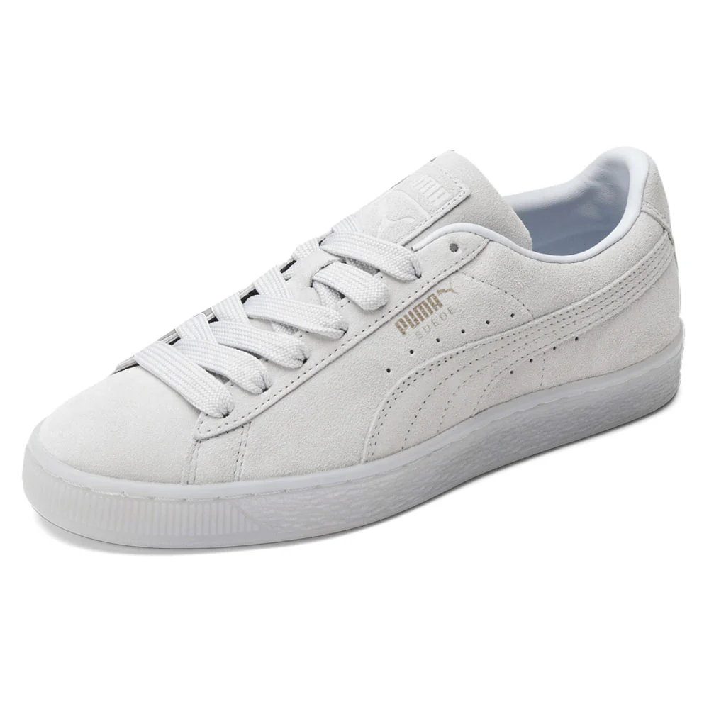 Suede Classic Mono Gold Lace Up Sneakers - Image 2