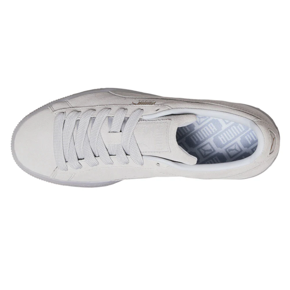 Suede Classic Mono Gold Lace Up Sneakers - Image 4
