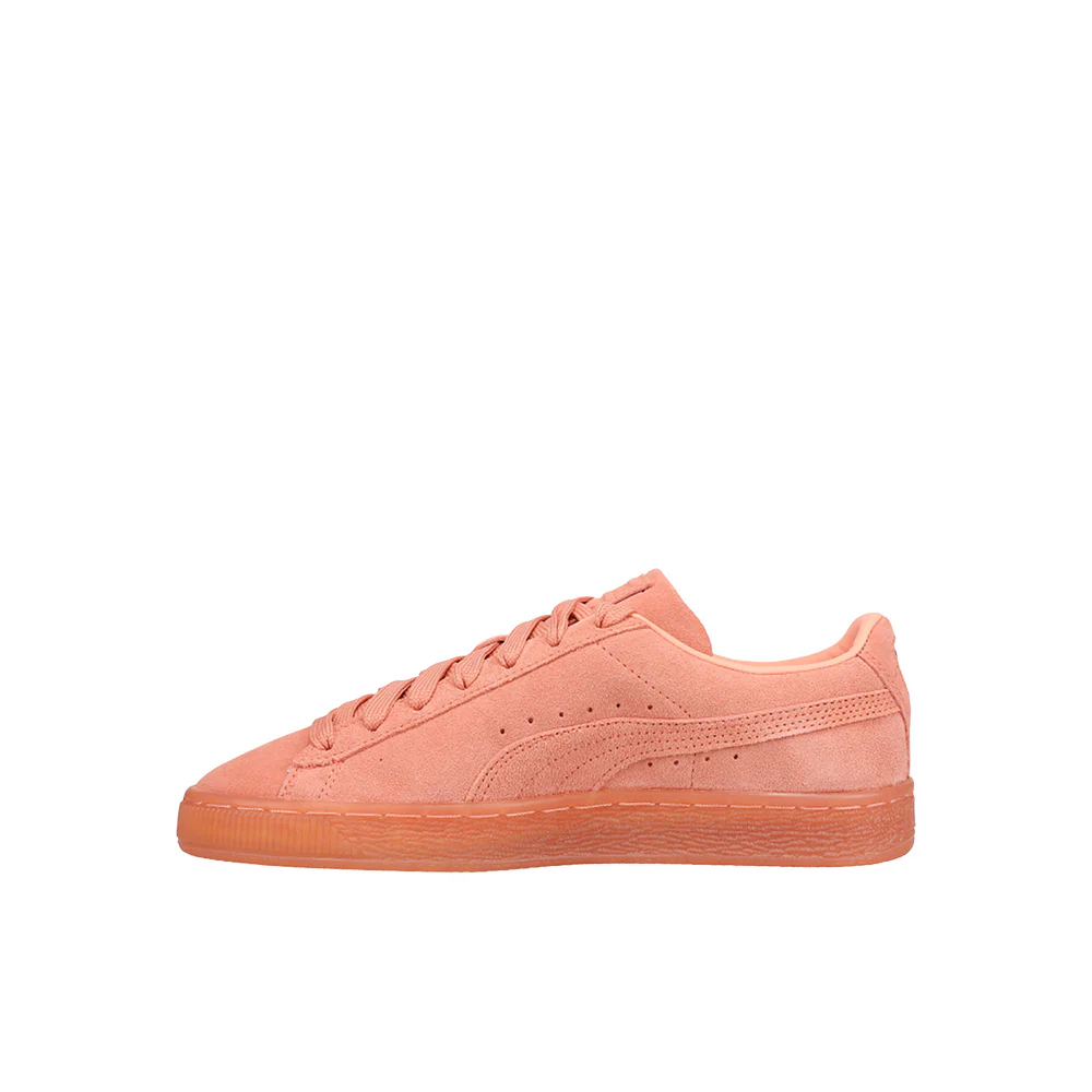 Suede Classic Mono Gold Lace Up Sneakers (Big Kid) - Image 3