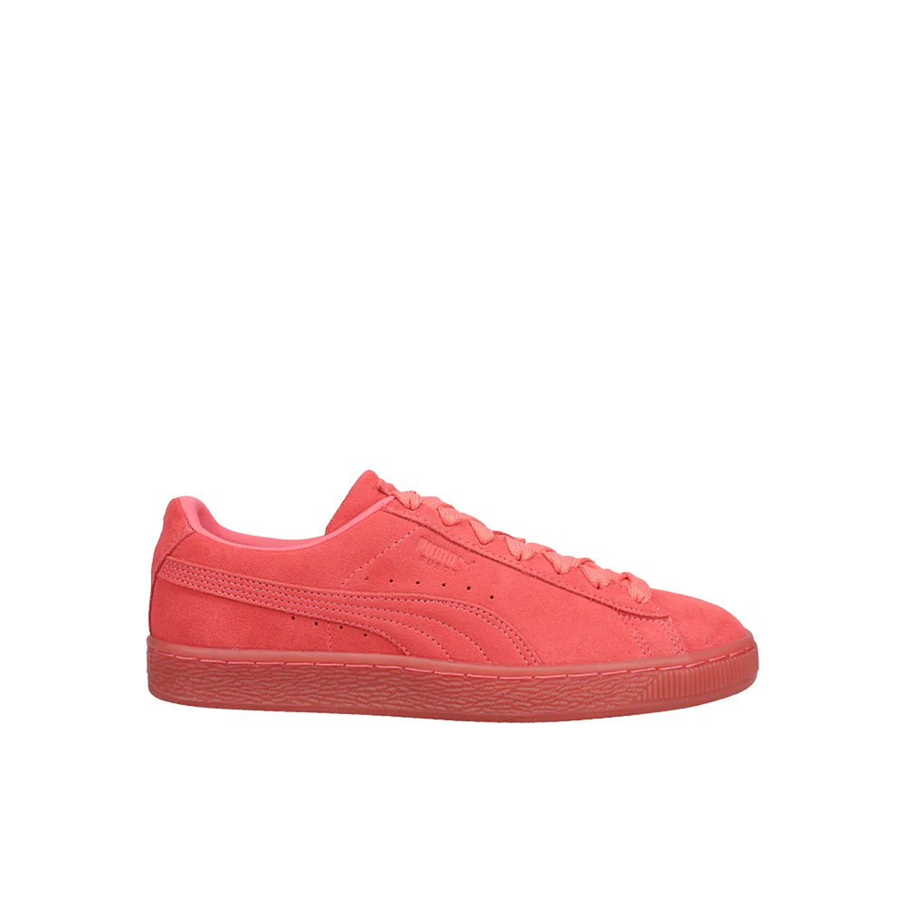 Suede Classic Mono Iced Lace Up Sneakers (Big Kid)