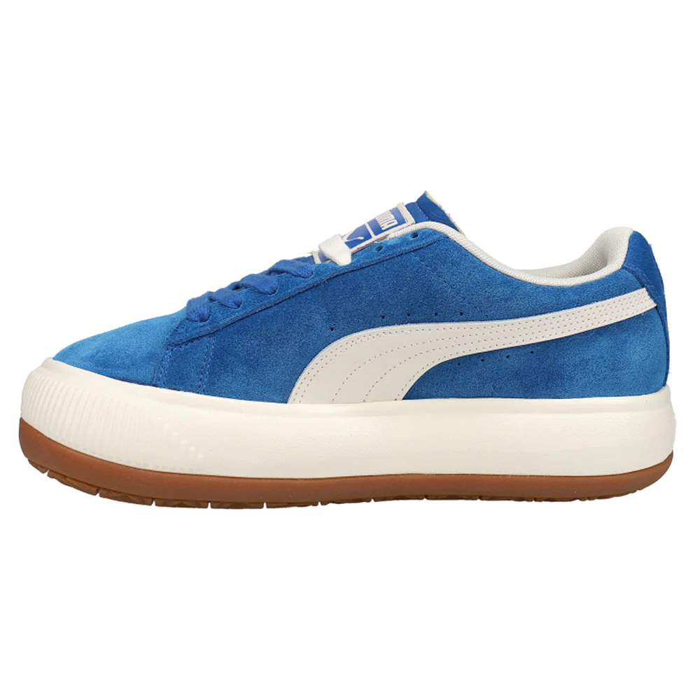 Suede Mayu Up Perforated Platform Sneakers - Image 3
