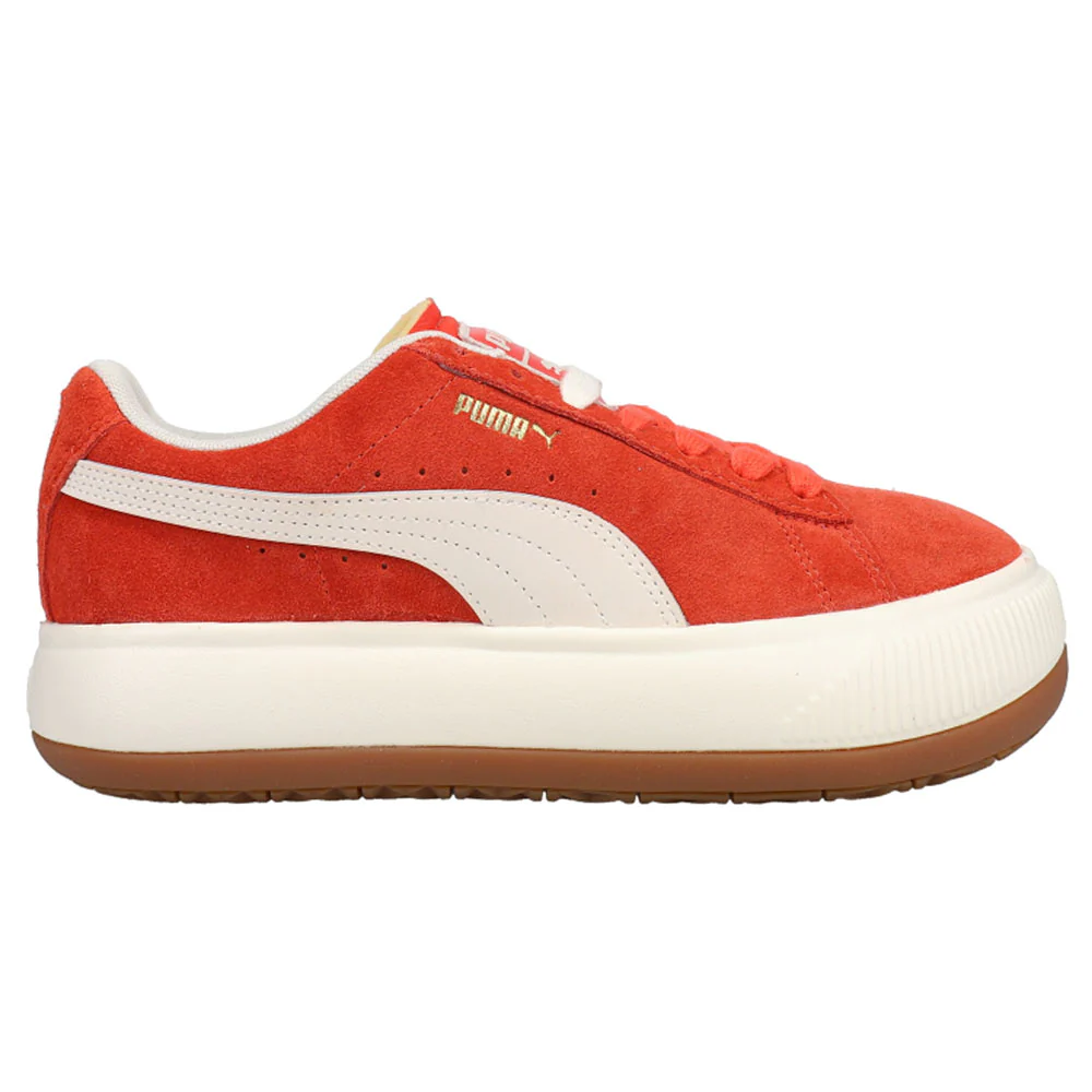 Suede Mayu Up Perforated Platform Sneakers