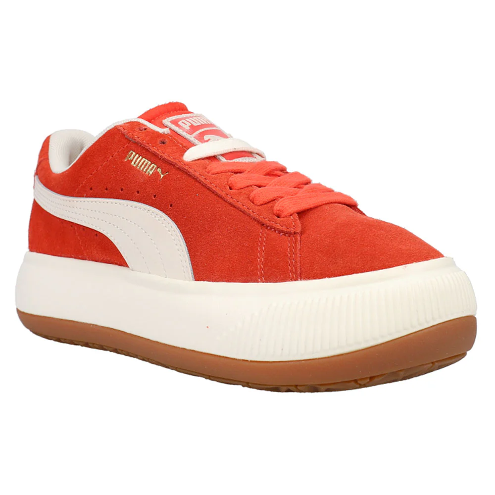 Suede Mayu Up Perforated Platform Sneakers - Image 2
