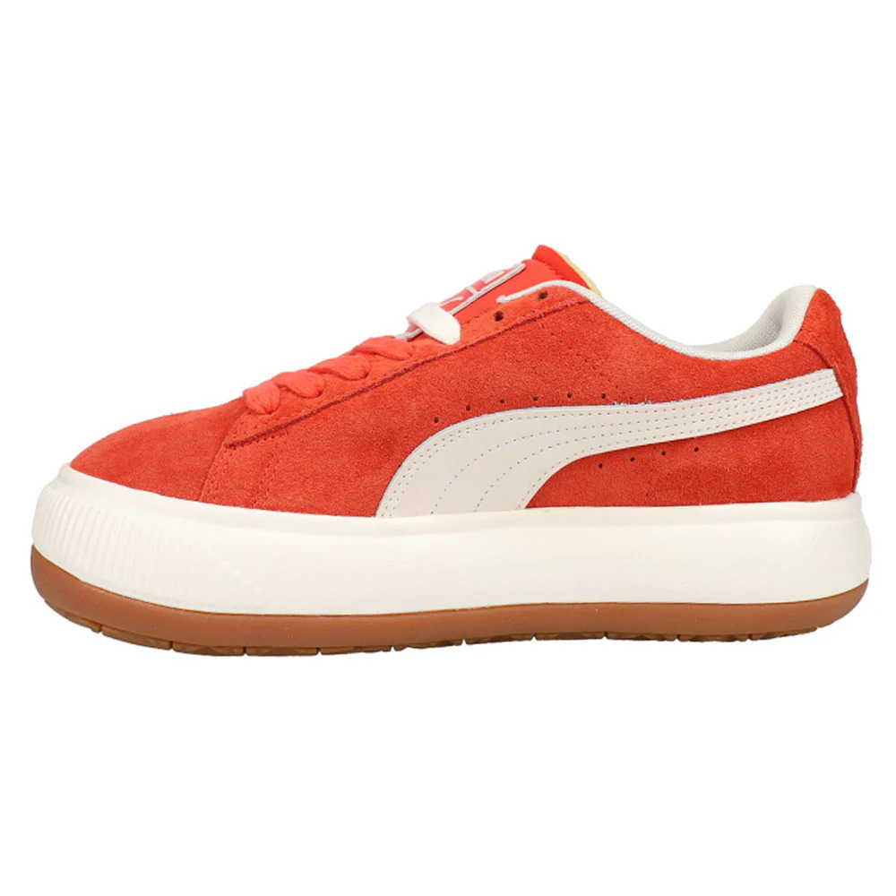 Suede Mayu Up Perforated Platform Sneakers - Image 3