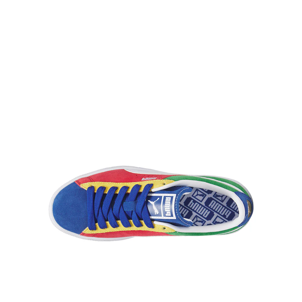Suede Medalist Lace Up Sneakers (Big Kid) - Image 4