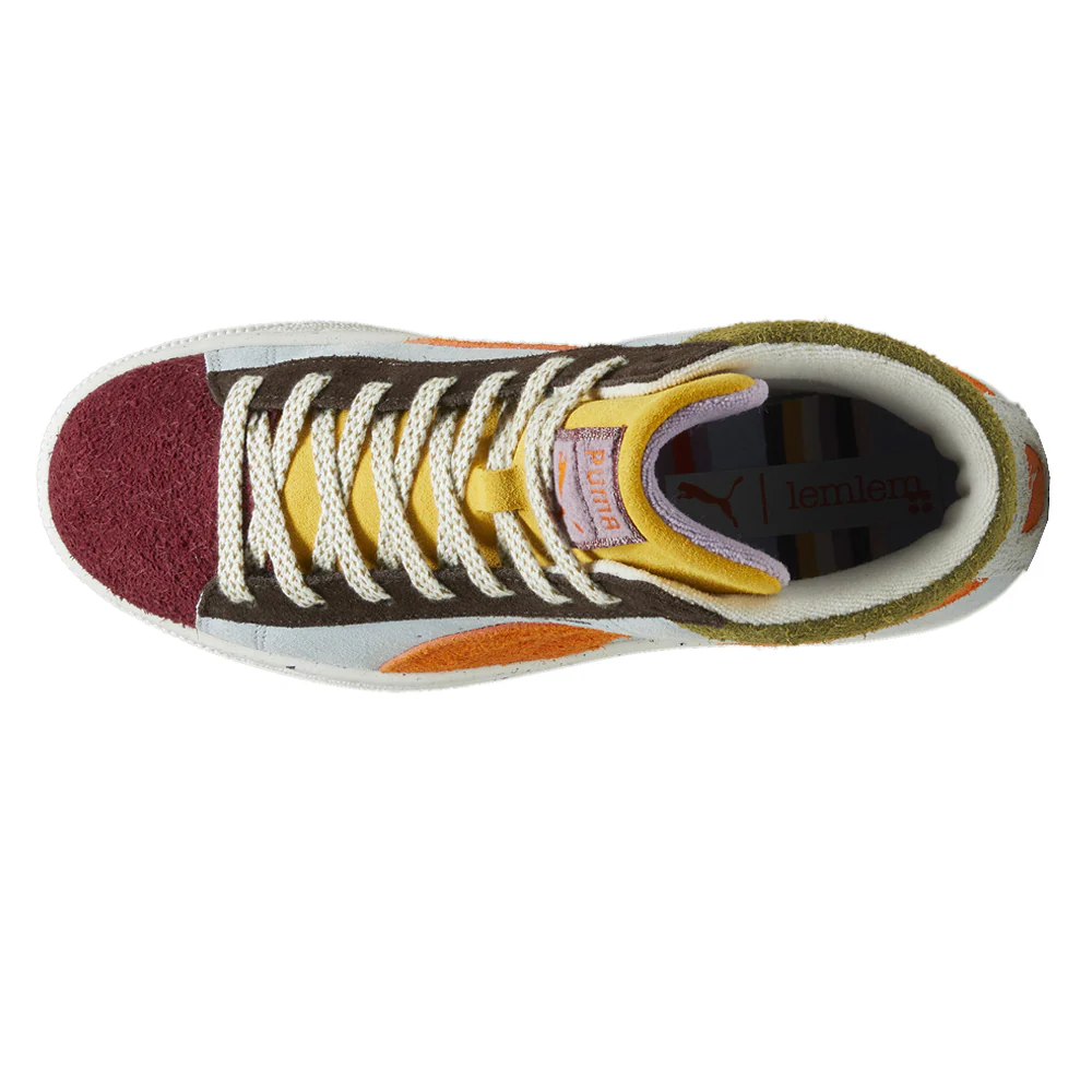 PUMA X LEMLEM Suede Mid Lace Up Sneakers - Image 4