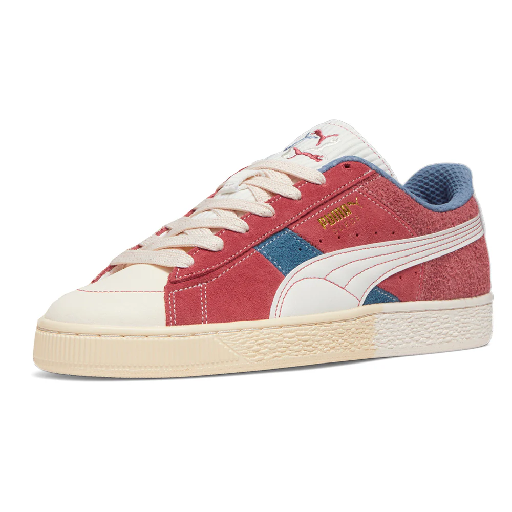 Suede Quilted Nation Lace Up Sneakers - Image 2