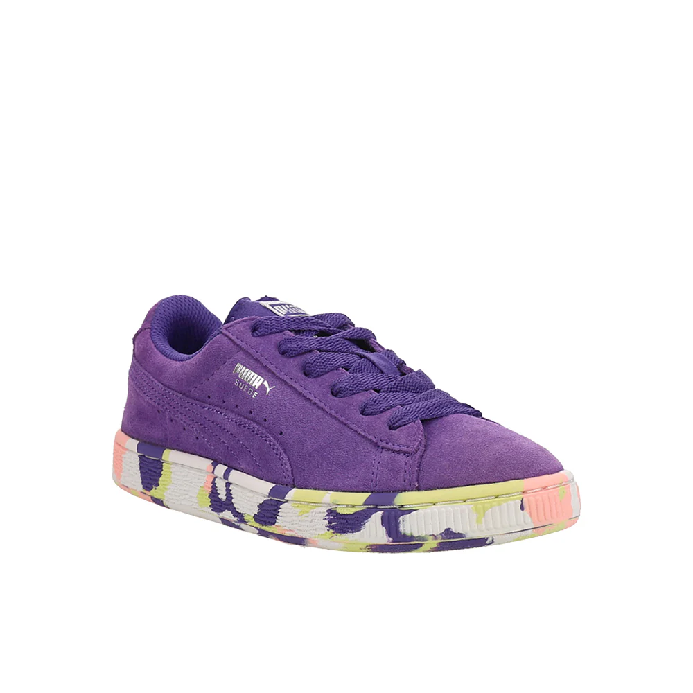 Suede Rubbermix Junior Lace Up Sneakers - Image 2