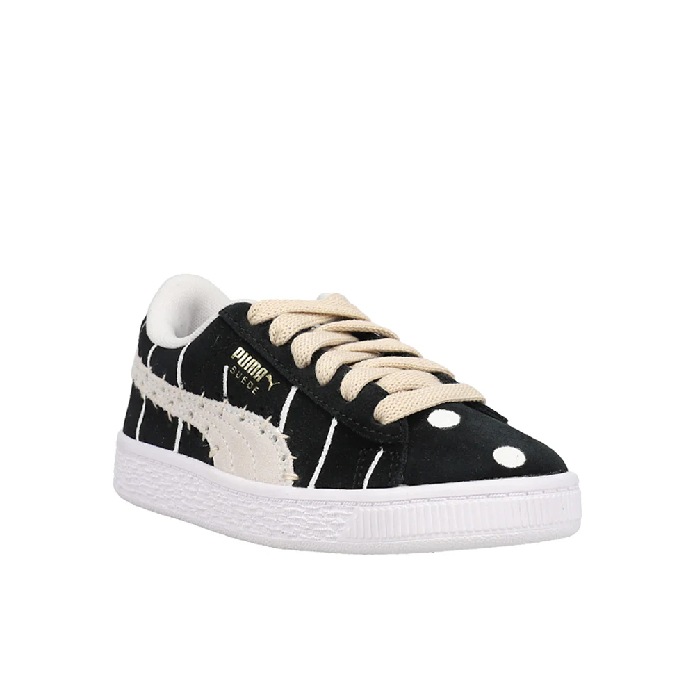 Suede Studio X Meme Polka Dot Striped Lace Up Sneakers (Little Kid) - Image 2