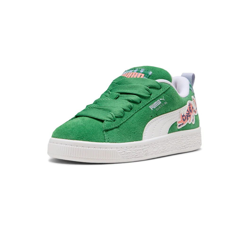 Suede XL Cats Club Lace Up Sneakers (Little Kid) - Image 2