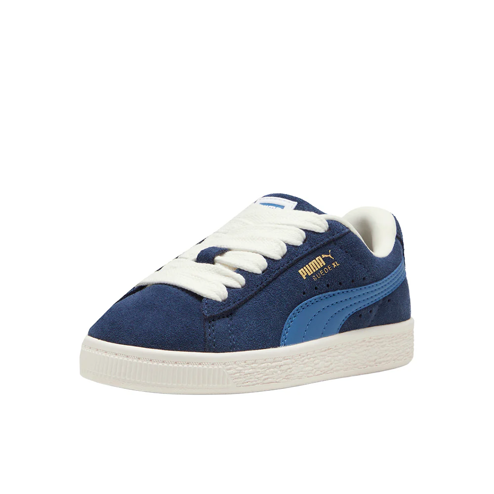 Suede XL Lace Up Sneakers (Little Kids) - Image 2