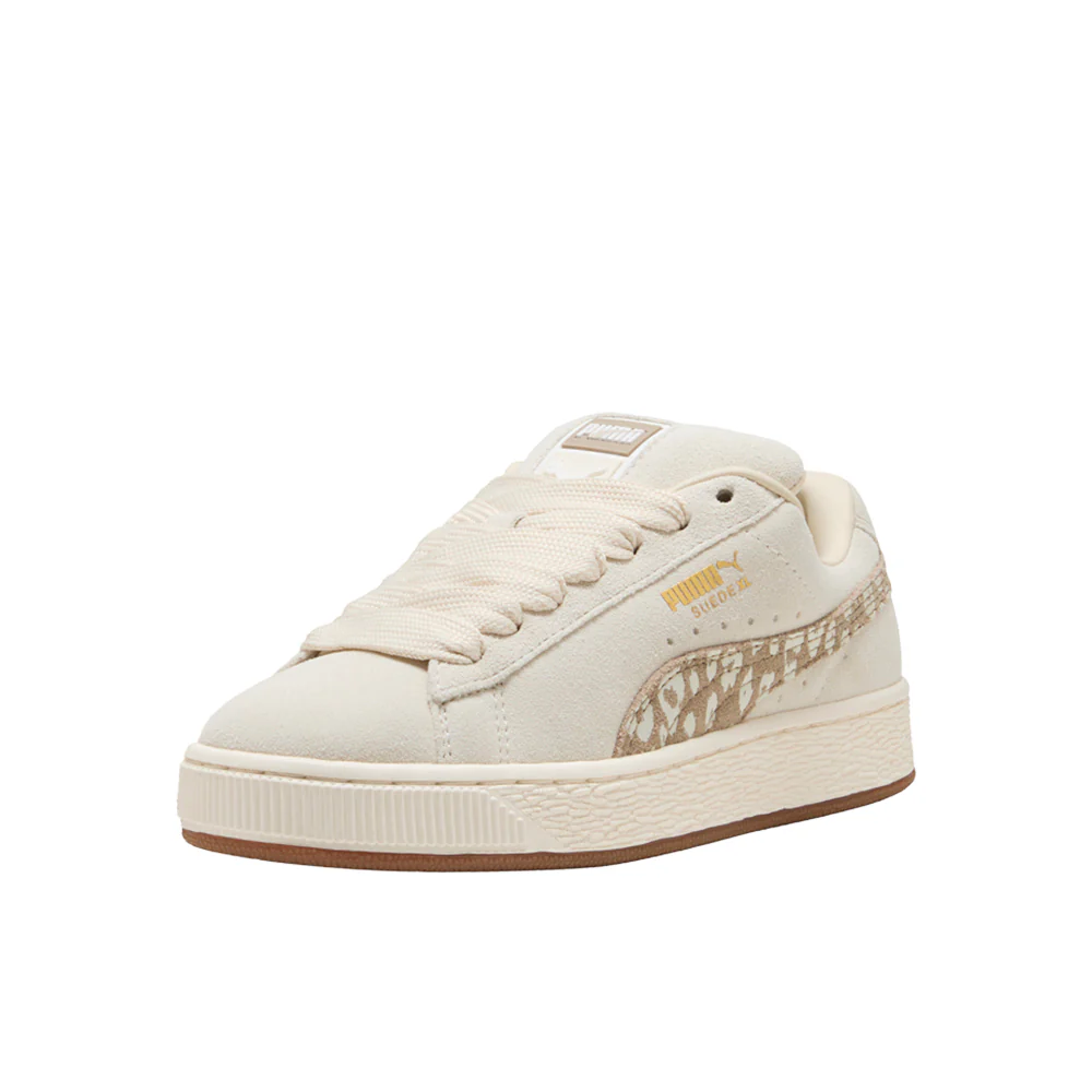 Suede XL Leopard Print Lace Up Sneakers (Big Kid) - Image 2