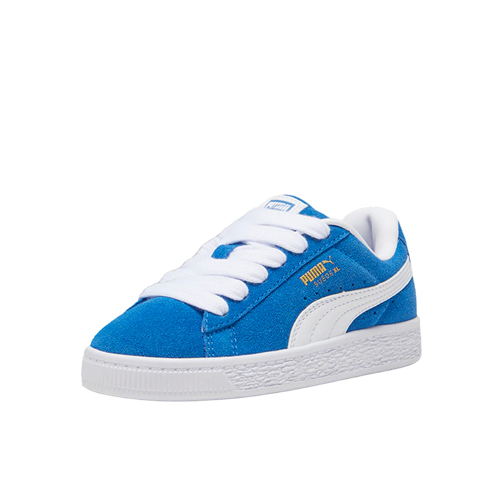 Suede XL Lace Up Sneakers (Little Kids) - Image 2