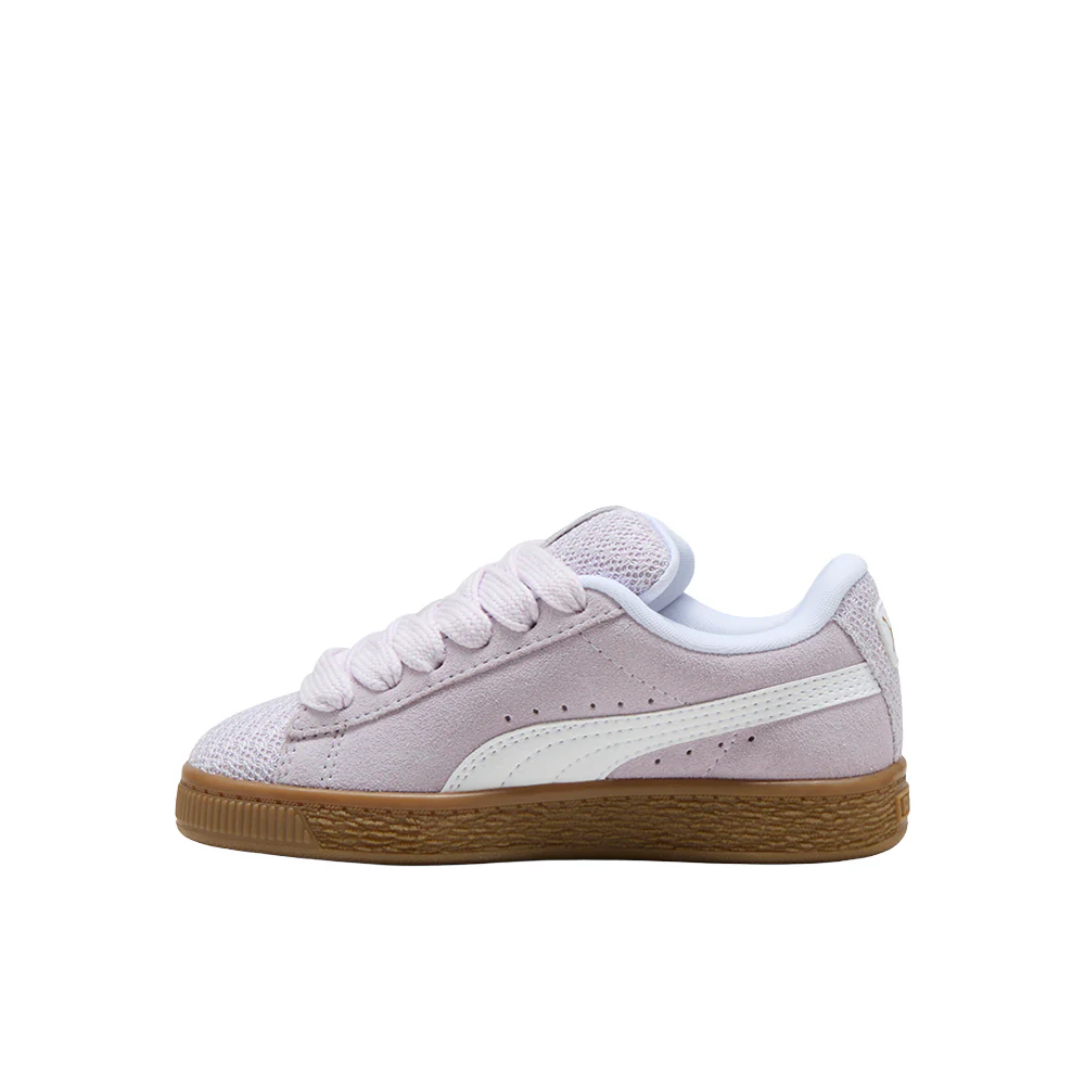 Suede XL Summer Feels Lace Up Sneakers (Little Kid) - Image 3