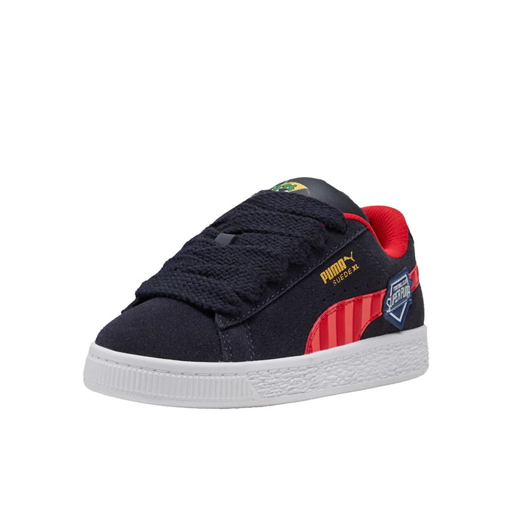 Suede XL Super Lace Up Sneakers (Little Kid) - Image 2
