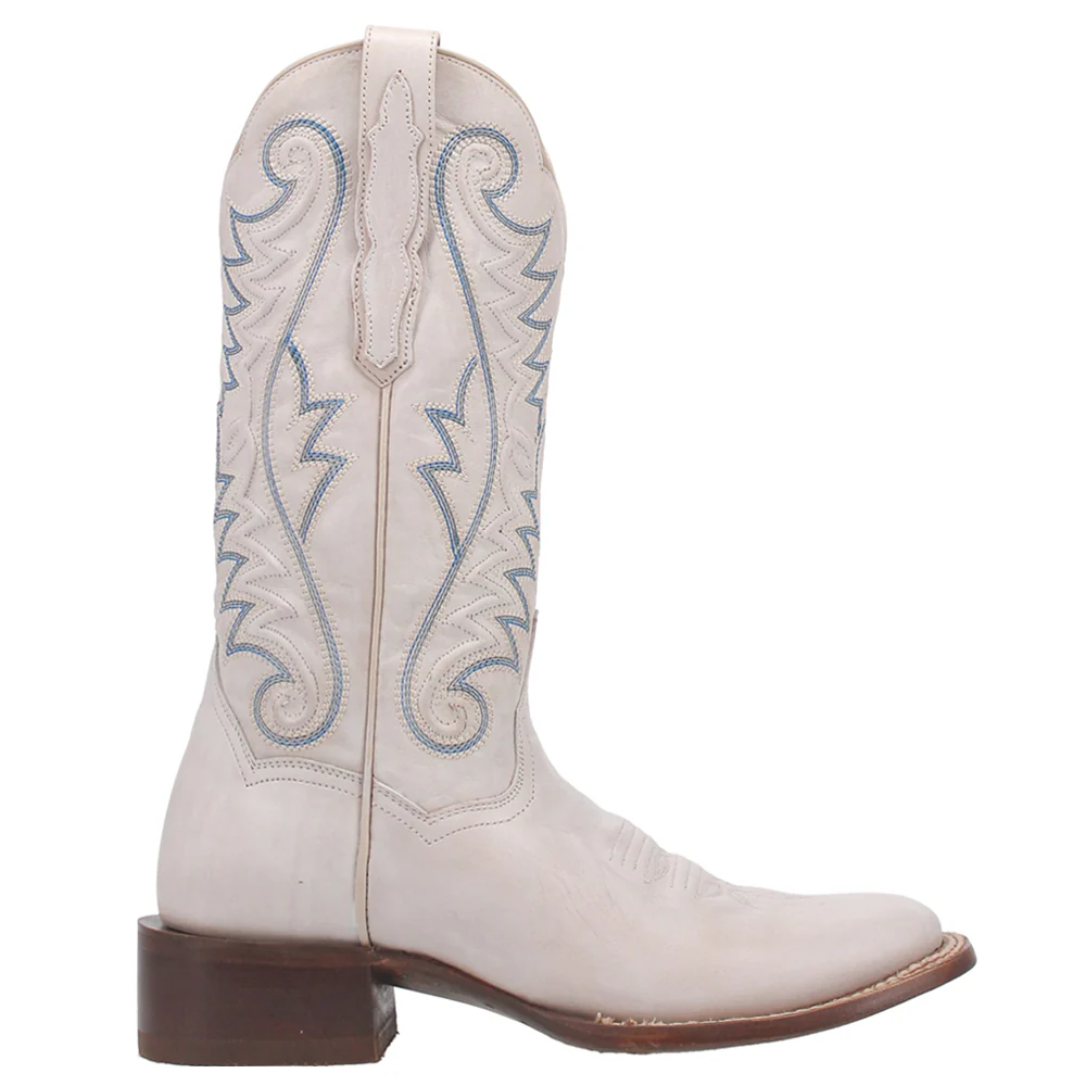 Sugar Embroidered Square Toe Pull On Cowboy Boots