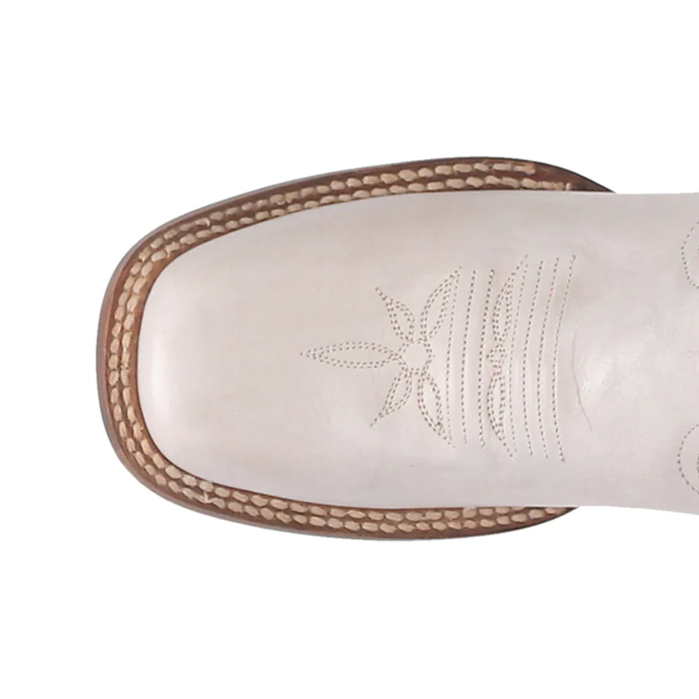Sugar Embroidered Square Toe Pull On Cowboy Boots - Image 4