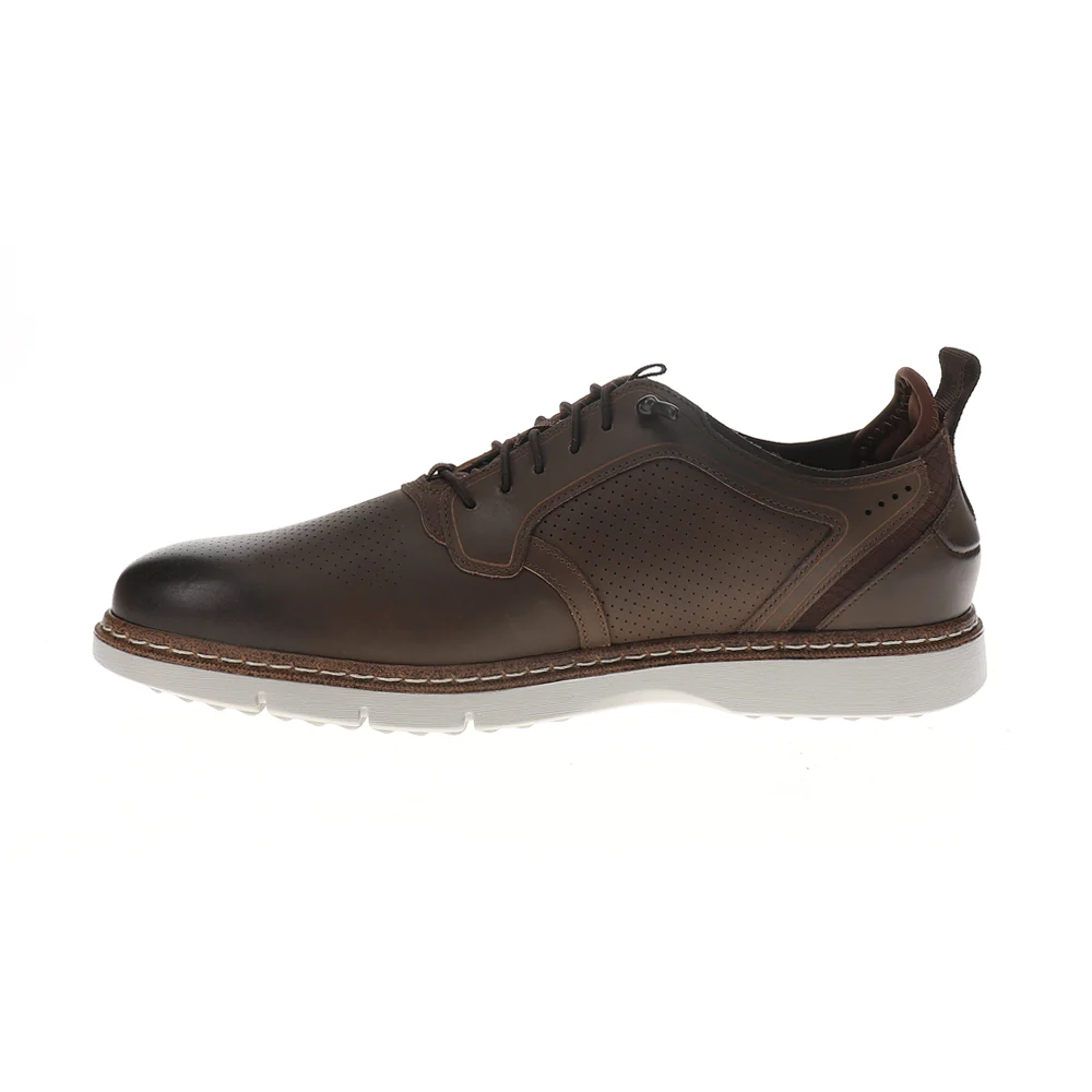 Sync Plain Toe Elastic Lace Up Oxford Shoes - Image 3