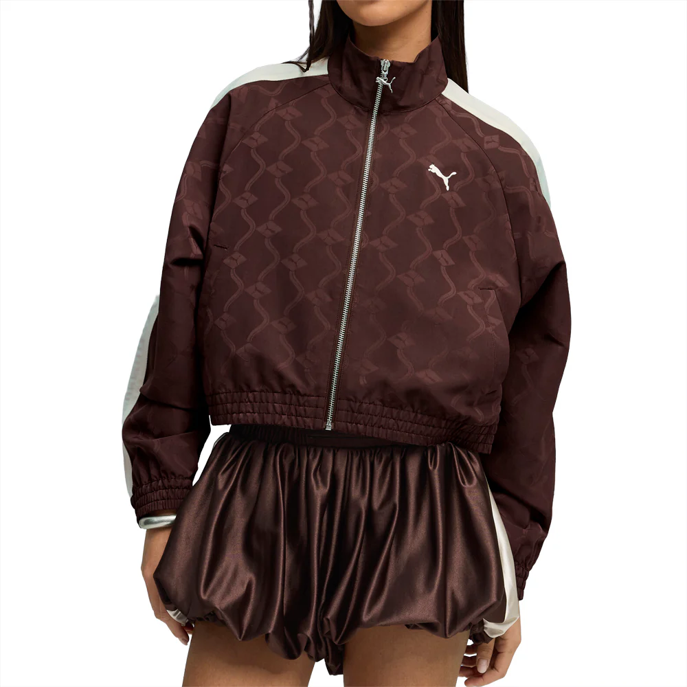 T7 Jacquarded Woven Relaxed Track Jacket - Image 3